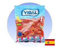 Жевательный мармелад желейные конфеты Персиковое сердце Vidal Испания 1 кг