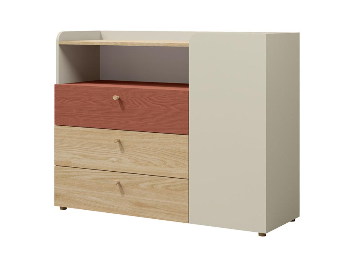 YUKI REG 9 сіро-бежевий/дуб олійний/кораловий, фото 1