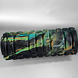 Ролик для йоги жорсткий, масажний рол для фітнесу, валик масажний для спини Hechpro (MR33U1), фото 4