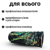 Ролик для йоги жорсткий, масажний рол для фітнесу, валик масажний для спини Hechpro (MR33U1), фото 2
