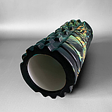 Ролик для йоги жорсткий, масажний рол для фітнесу, валик масажний для спини Hechpro (MR33U1), фото 6