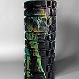 Ролик для йоги жорсткий, масажний рол для фітнесу, валик масажний для спини Hechpro (MR33U1), фото 7