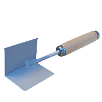 Кельма металева, внутрішній кут, 80 мм, дер. ручка