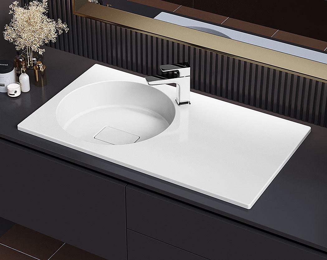 Раковина, Умивальник, накладний Luxor Sonata Low 80 R