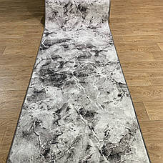 Килимова доріжка 1м 1,50м 2,50м 3м на повстяній основі Сірий мармур, фото 3
