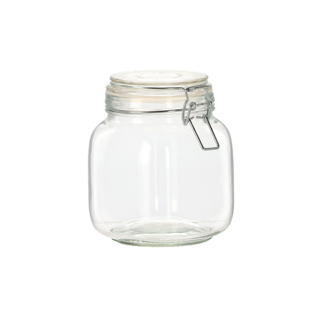 Квадратна банка 0,95 л з механічною застібкою, фото 1