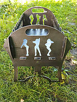 Мангал розкладний, сталь 3 мм, Коля жарить краще всіх