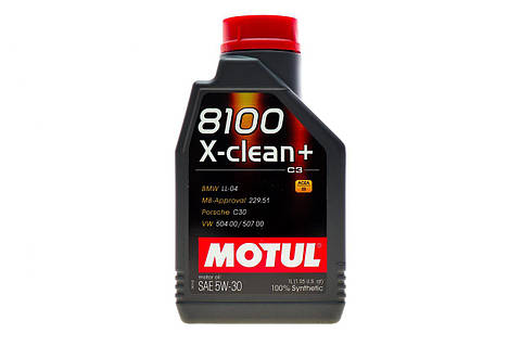 Motul 8100 X-clean+ 5W-30 1л (854711/106376) Синтетическое
