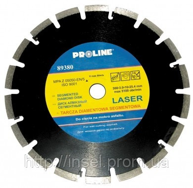 Алмазний лазерний сегментний диск Proline Ø300 мм