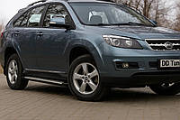 Боковые Подножки OEM V2 (2 шт, Алюминий) для BYD S6 2010-2016 гг