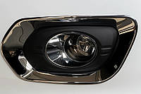 Хромированные накладки на противотуманные фары Libao 2012-2025 (2 шт, пластик) для GreatWall Haval H6 2011- гг