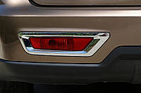 Хром накладки на задние противотуманные фары (2 шт, пластик) для BYD S6 2010-2016 гг