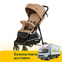 Коляска прогулочная детская Bambi M 4249-2 Beige Matt Бежевая