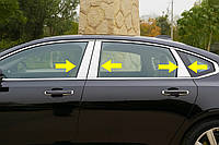 Накладки на дверные стойки из нержавеющей стали (6 шт) для Volvo S90/V90 2016- гг