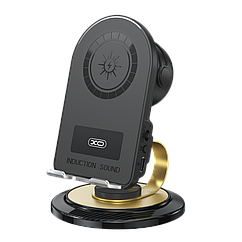 Настільний Тримач XO F69+Bluetooth Speaker + Wireless 15W Колір Чорний