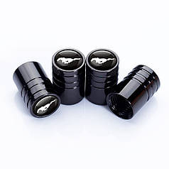 Ковпачки на ніпель для Мустанг Alitek Long Black Ford Mustang (4 шт.)