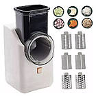 Акумуляторна овочерізка + 3 насадки, Vegetable cutter / Багатофункціональний кухонний слайсер для овочів, фото 4