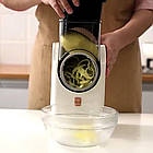 Акумуляторна овочерізка + 3 насадки, Vegetable cutter / Багатофункціональний кухонний слайсер для овочів, фото 7