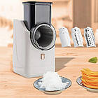 Акумуляторна овочерізка + 3 насадки, Vegetable cutter / Багатофункціональний кухонний слайсер для овочів, фото 6