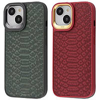Шкіряний чохол Kajsa Snake Leather для iPhone 15