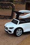 Каталка-толокар з батьківською ручкою 668L, білий, фото 7