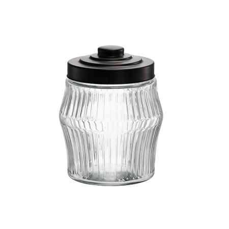 2-літрова кругла банка з ребристою металевою кришкою, фото 1