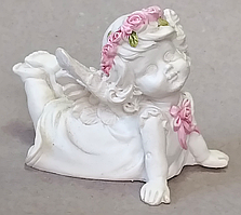 Ангелочок з рожевим віночком