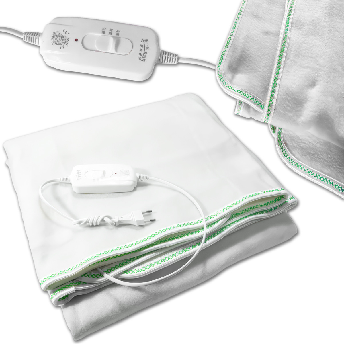 Електричне простирадло Electric Blanket 150х120 см Простирадло з підігрівом білого кольору, фото 1