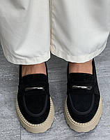 Туфлі лофери " ШКІРА " жіночі 6 пар у ящику чорного кольору 37-41, фото 4