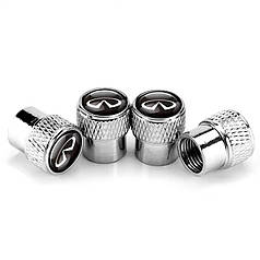 Ковпачки на ніпель для Інфініті Alitek Rif Metal Silver Infiniti (4 шт.)