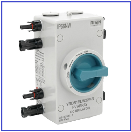 Ручний вимикач постійного струму Risin YRDS1EL 1000V 32A 4P, фото 1