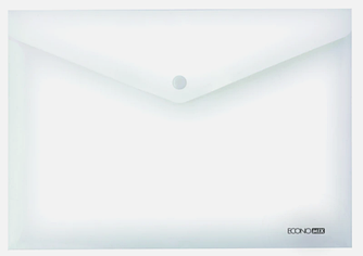 Папка-конверт А5, на кнопці, прозора, "Economix" E31316-00