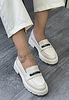 Туфлі лофери " ШКІРА " жіночі 6 пар у ящику бежевого кольору 37-41, фото 2