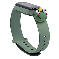 Ремінець для Xiaomi Mi Band 3 / 4 Color+Іграшка Frog Khaki