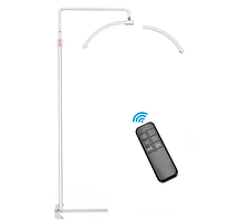 Безтенова LED Moon лампа для косметології, ламінування вій, брів, тату 65 см 36 см біла