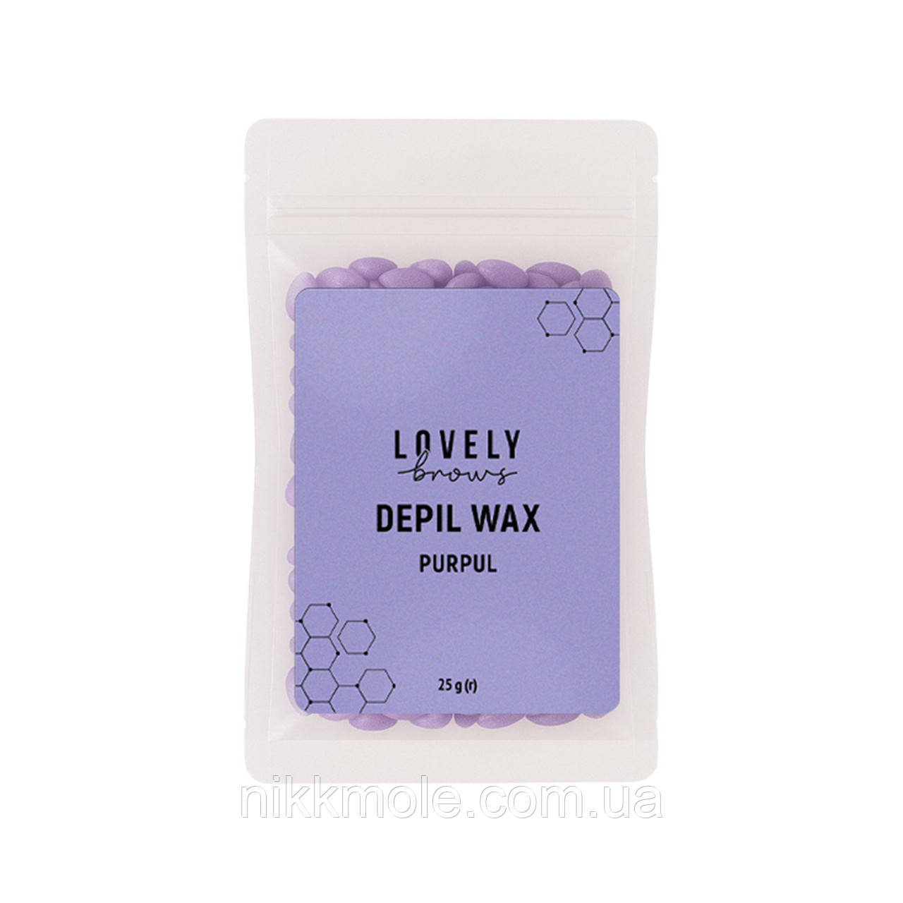 Віск для депіляції фіолетовий Lovely Brows 25 г, фото 1