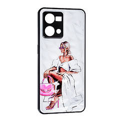 Накладка Prisma Ladies New Oppo Reno 7,  Pink Bag