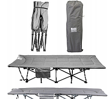 Складне туристичне ліжко  Bass Polska BH 31007 з матрацом 198×68×40 см  для кемпінгу та відпочинку навантаження до 180 кг