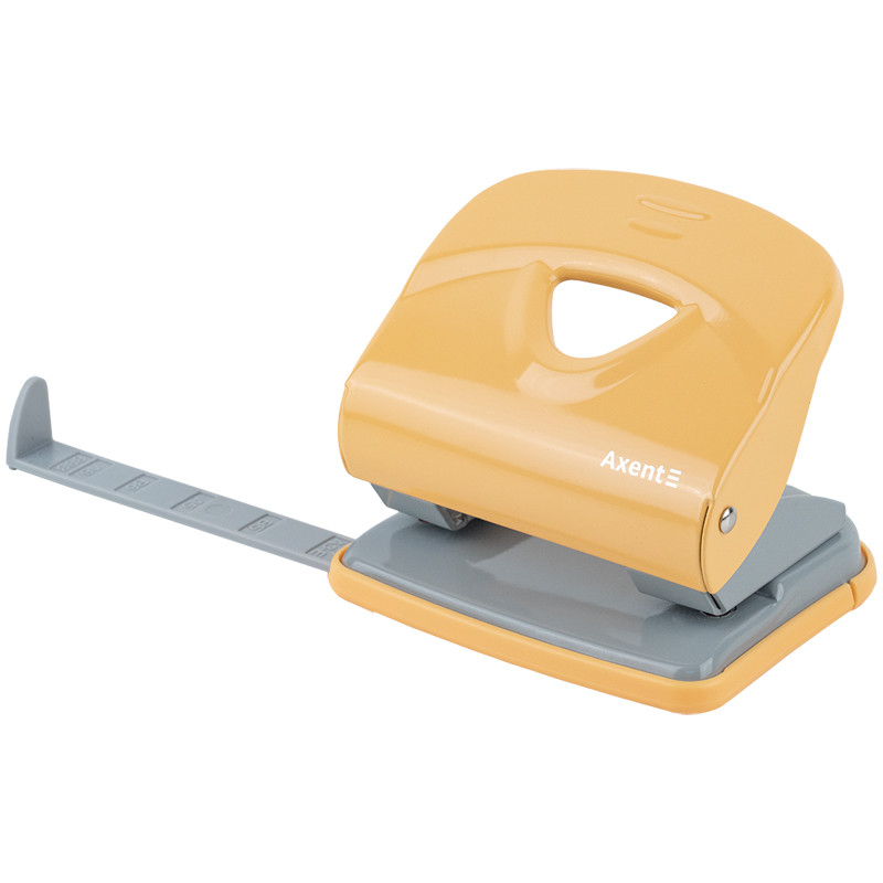 Дирокол "Axent" 30арк. метал. Earth colors жовтий №3930-26-А Exakt-2(6), фото 1