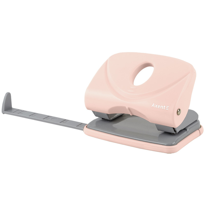 Дирокол "Axent" 20арк. пластик. верх Pastelini рожевий №3820-10-А Welle-2(12), фото 1