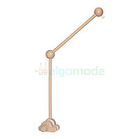 Тримач для мобіля дерев'яний Кронштейн-10, ХМАРКА, 65 см