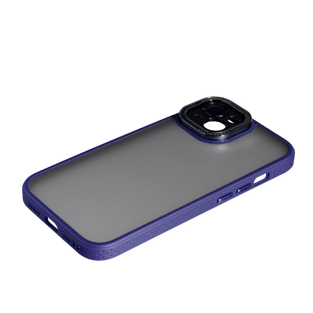 Накладка Metall Camera Touch Soft Apple iPhone 15, Violet, фото 1