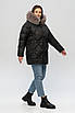 Жіночі зимові куртки великих розмірів  50-58 чорний, фото 2