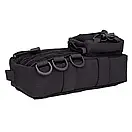 Чоловіча поясна нагрудна сумка SHORTCUT чорна бананка, фото 8