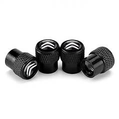 Ковпачки на ніпель із лого Citroen Alitek Rif Metal Black Ситроен, 4 шт.