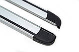 Бокові пороги Maya V4 (2 шт., Алюміній) для Toyota Hilux 2006-2015 рр, фото 4