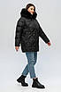 Жіночі зимові куртки великих розмірів  50-58 чорний, фото 3