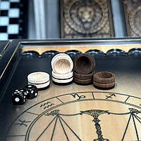 Нарди дерев'яні ручної роботи Терези 50×23 см подарункові, фото 7