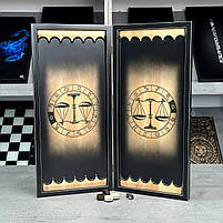 Нарди дерев'яні ручної роботи Терези 50×23 см подарункові, фото 2