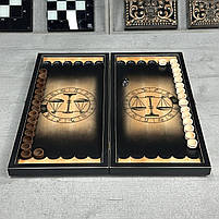 Нарди дерев'яні ручної роботи Терези 50×23 см подарункові, фото 4